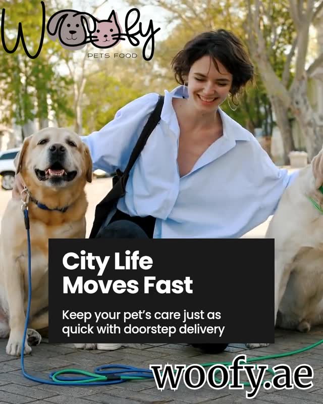 Owner and dog enjoying one of the pet friendly places in UAE