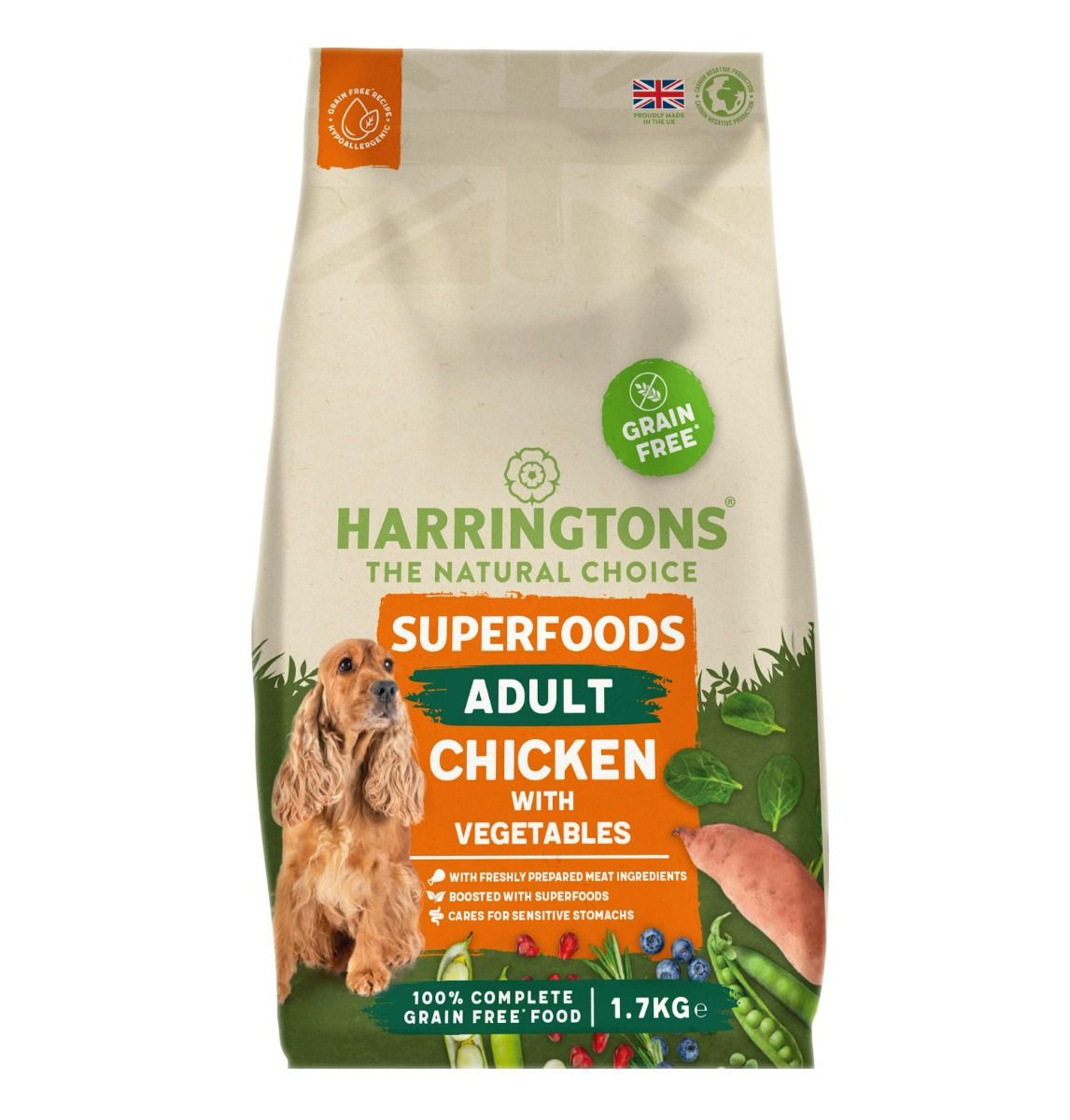 Harringtons Superfoods Chicken with Vegetables Adult Dry Dog Food