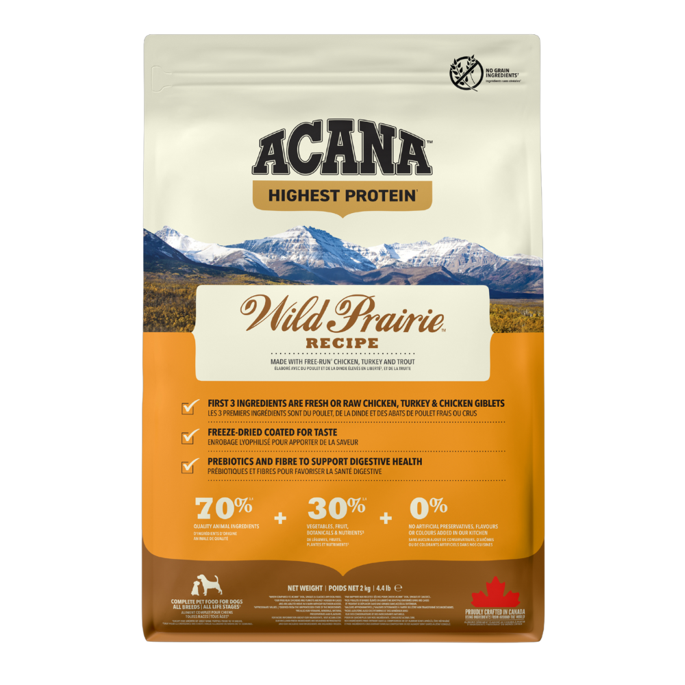 Acana Highest Protein Wild Prairie Recipe Dry Dog Food