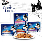 Purina Felix As Good As It Looks Cat Wet Food Ocean Menu in Jelly 85g Pack of 12
