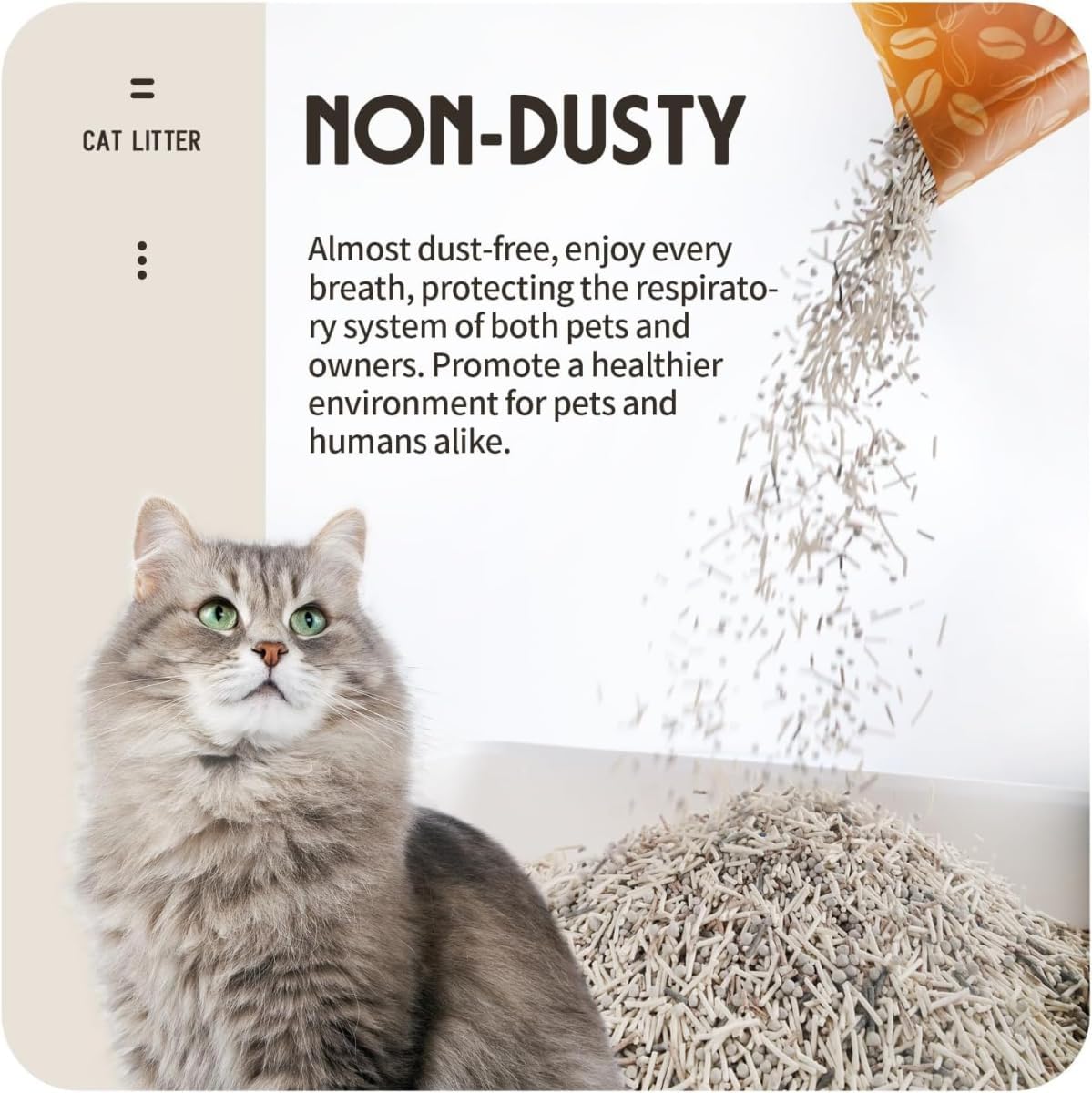 All For Paws 5-In-1 Cat Litter Coffee Scent - 2.5 Kg