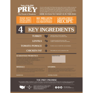 Taste of the Wild PREY Turkey Recipe for Dogs