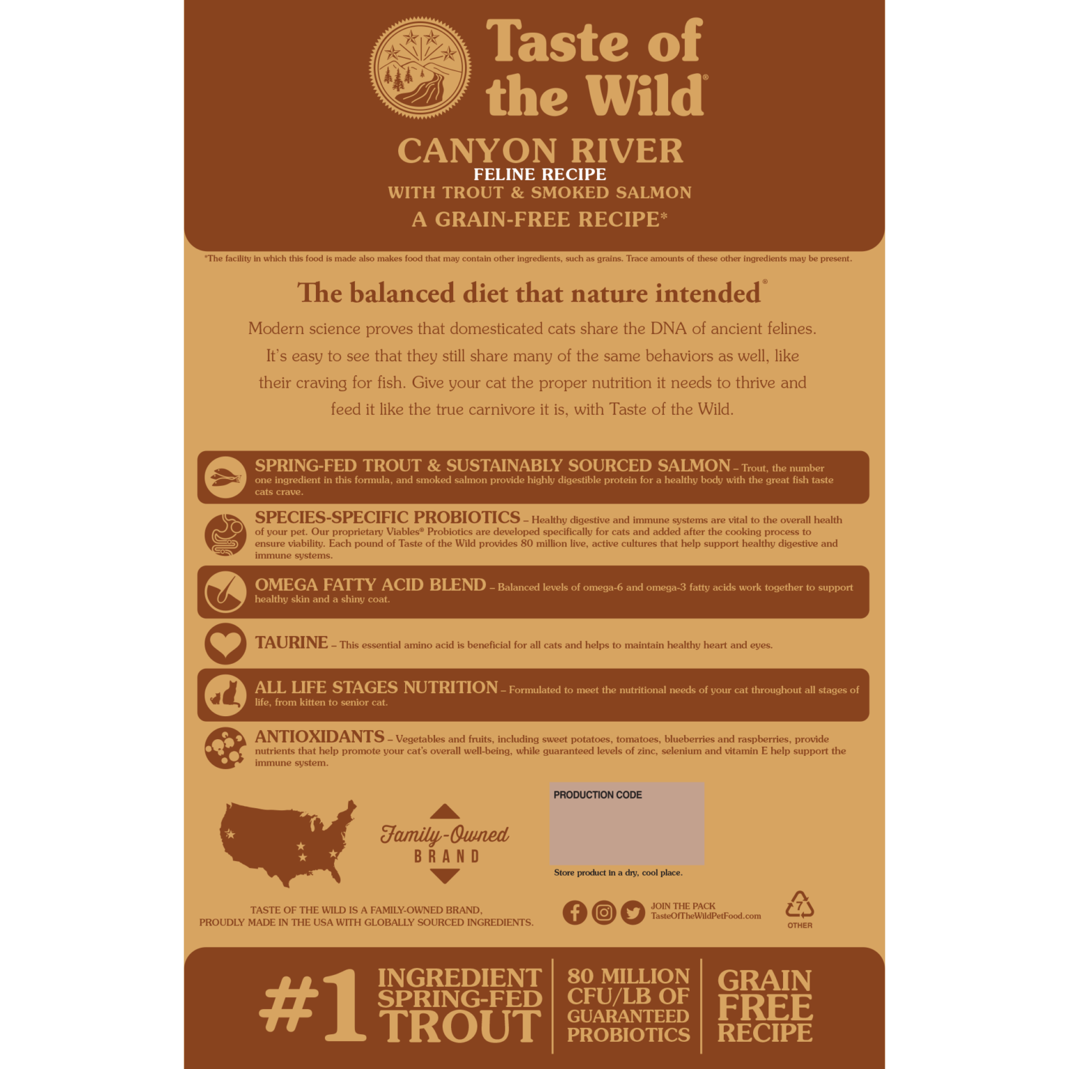 Taste of the Wild Canyon River Dry Cat Food