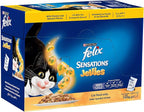Felix Sensations Jellies Cat Food with Chicken and Spinach 12 x 85g