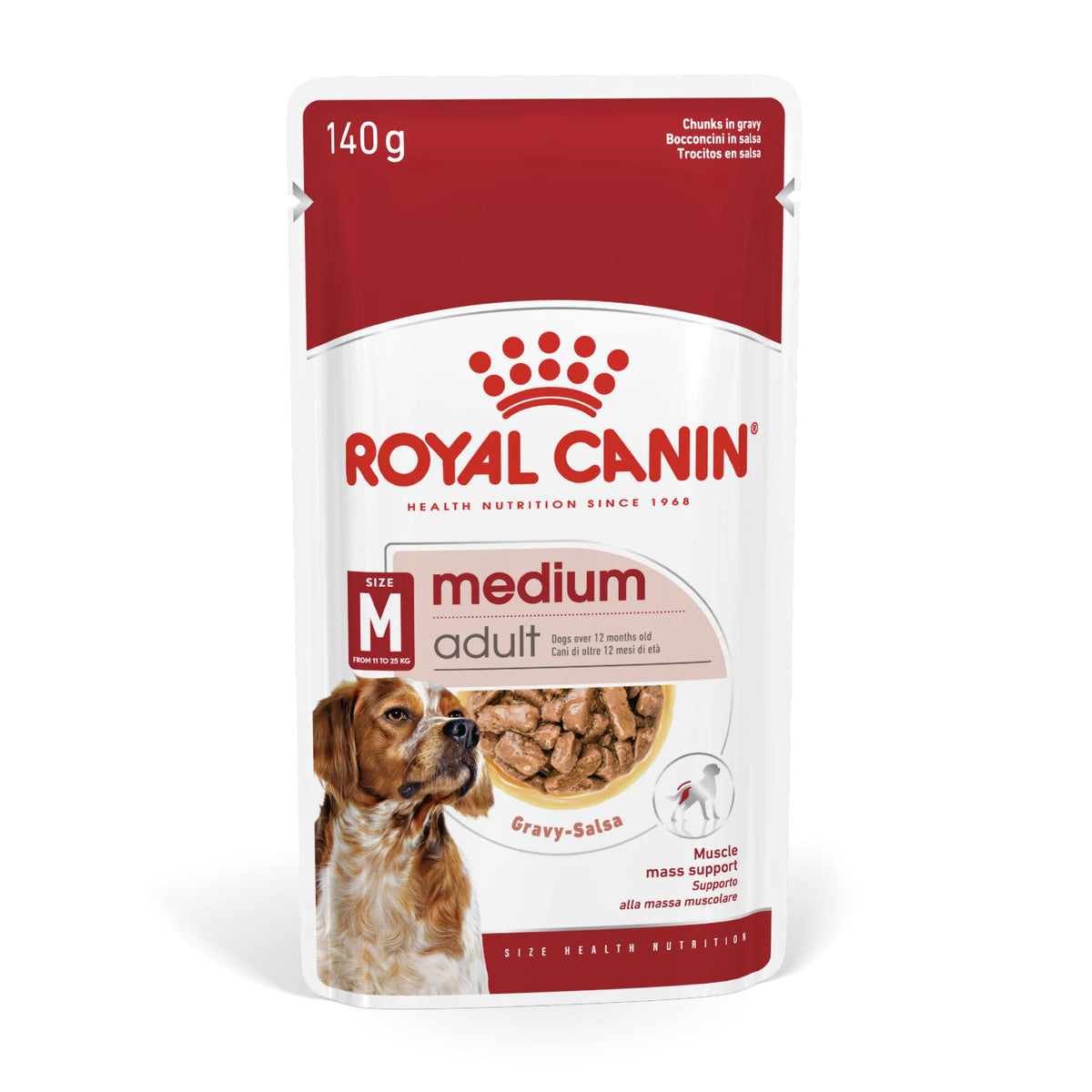 Royal Canin Size Health Nutrition Medium Adult Wet Food - Pouches 10 x 140 g