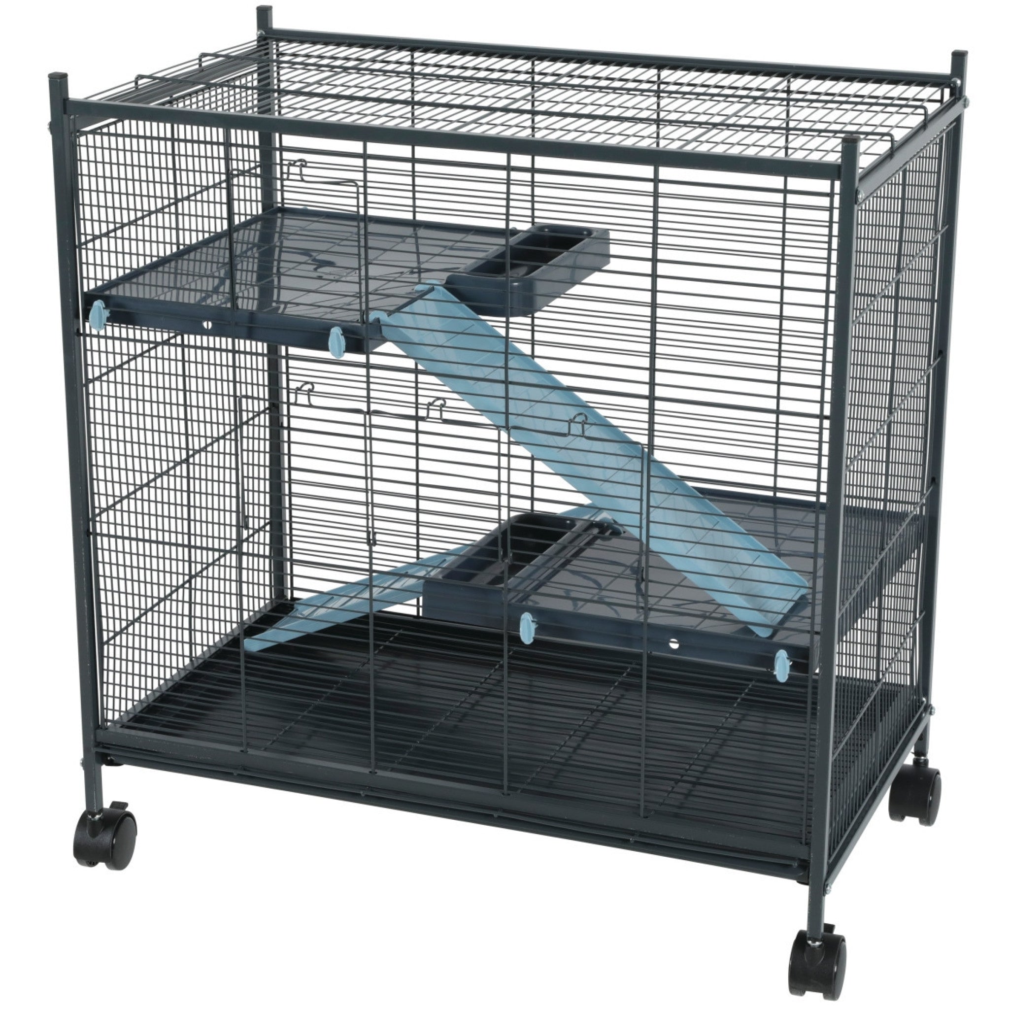 Rodent Cage Indoor 2 Mini Loft Blue
