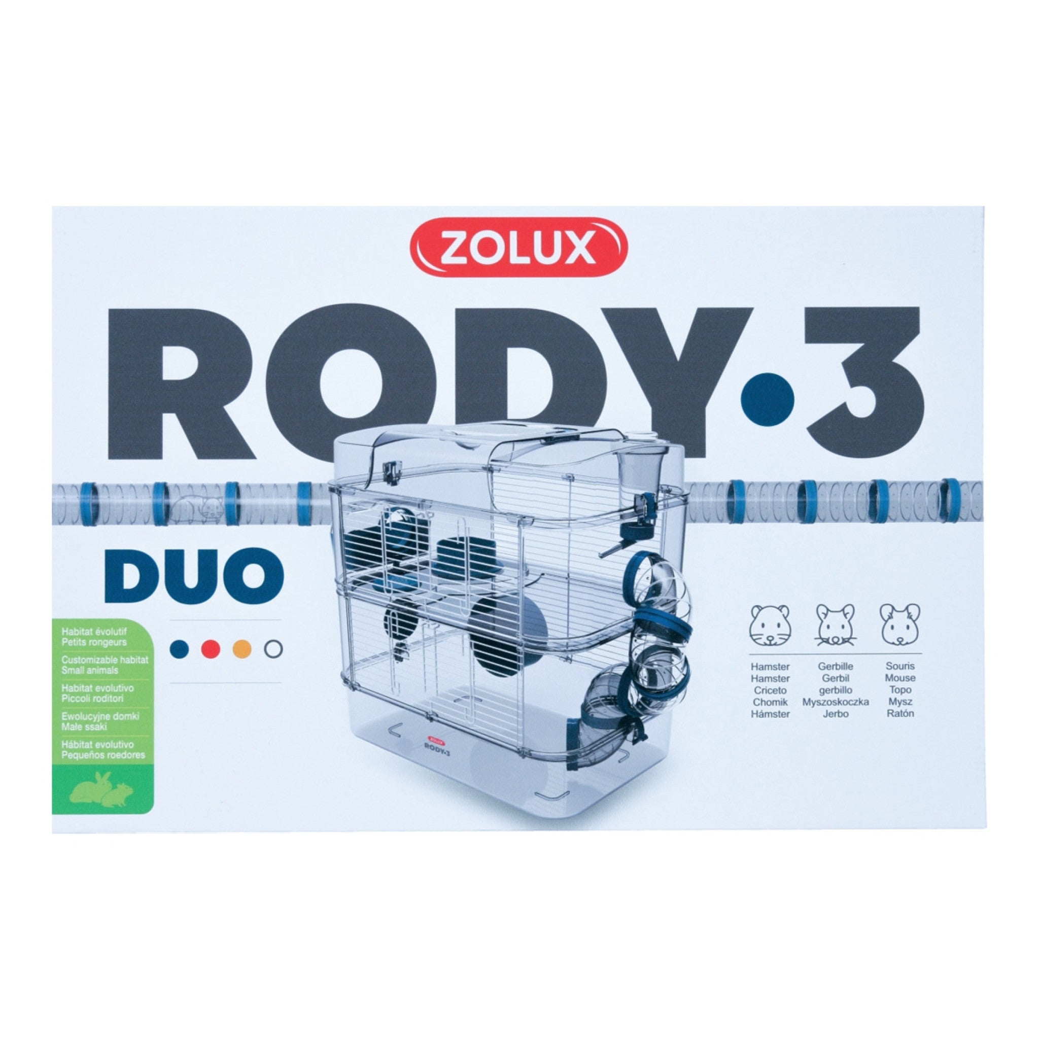 Rody 3 Duo Rodent Cage, Blue