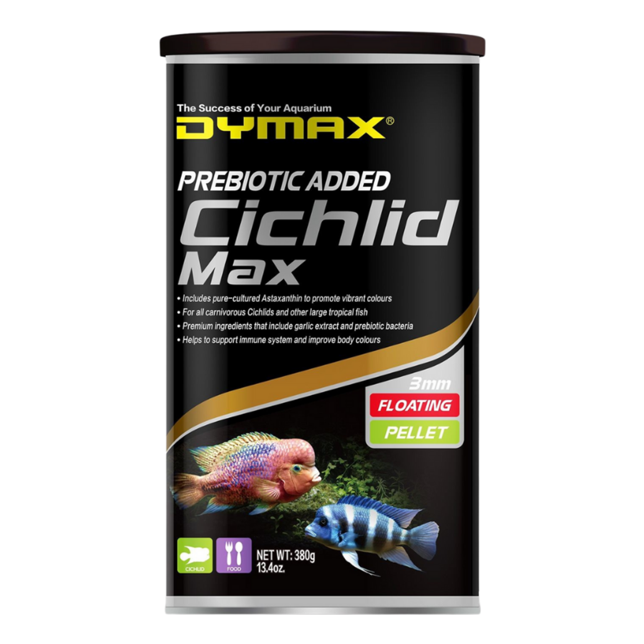Dymax Cichlid Max Floating Pellet 380 g/1200 ml