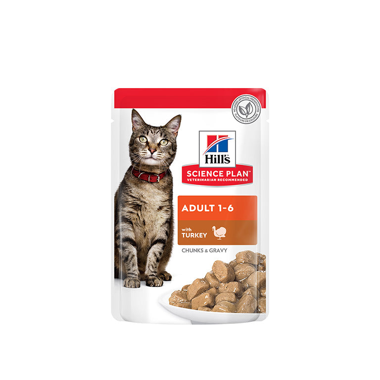 Hill's Science Plan Adult Wet Cat Food Turkey Pouches