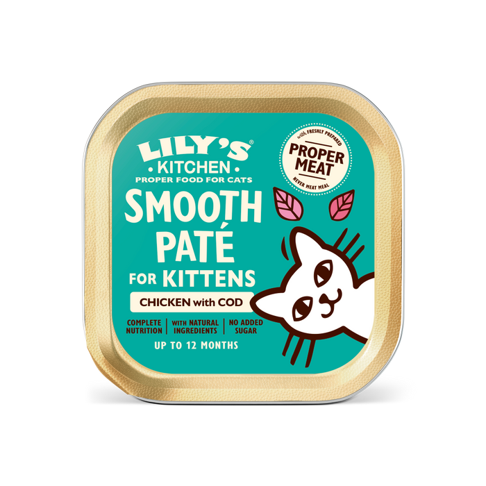 Lily's Kitchen Chicken Cod & Salmon Pate Kitten Wet Food