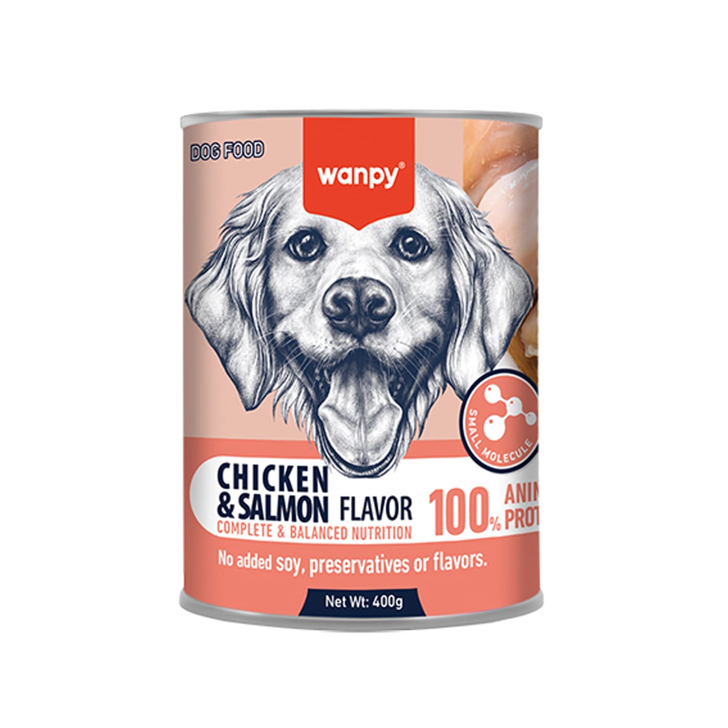 Wanpy Complete Pâté Canned Food for Dogs (Chicken & Salmon) –
