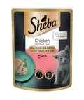 Sheba Fine Wet Cat Food Pouch Kitten Chicken Premium Loaf