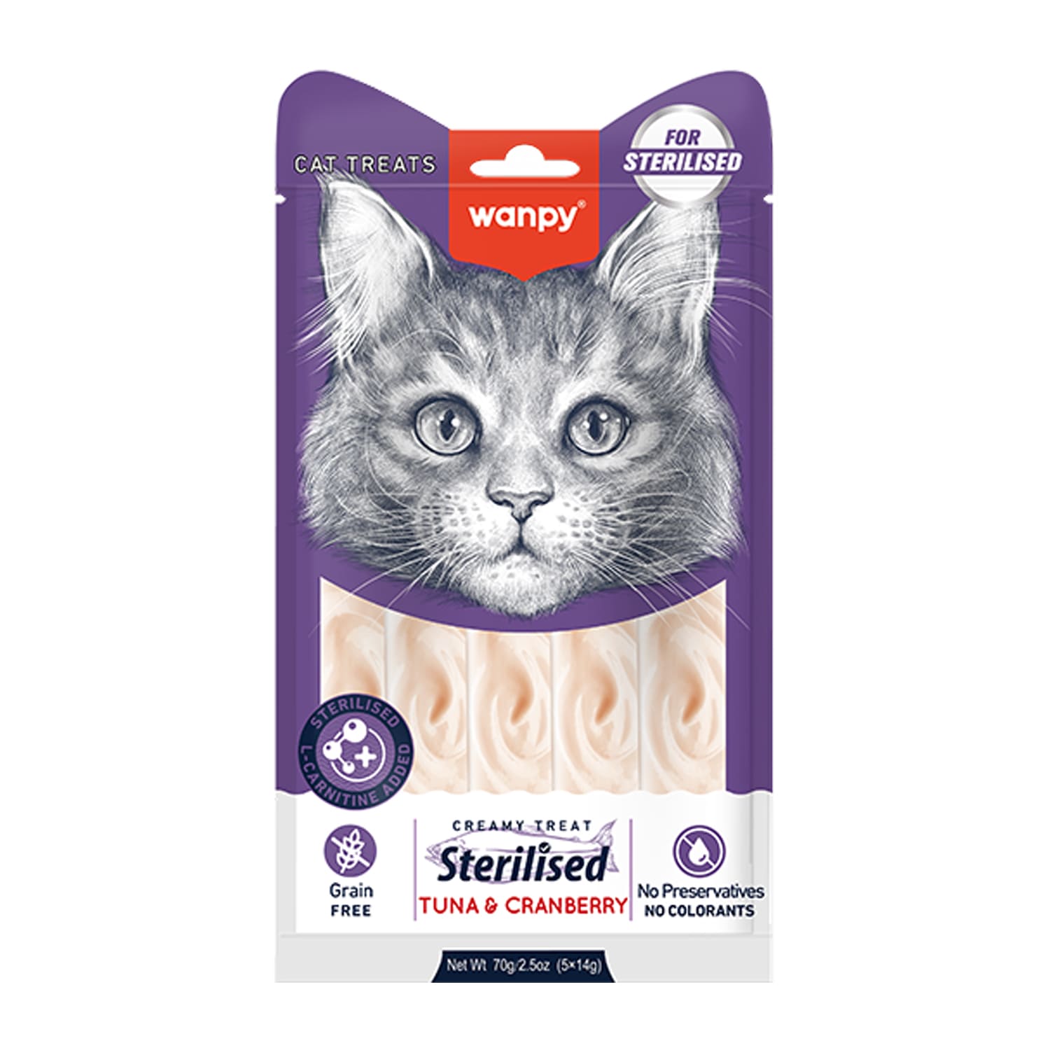 WANPY Creamy Treat For Sterilized Tuna & Cranberry