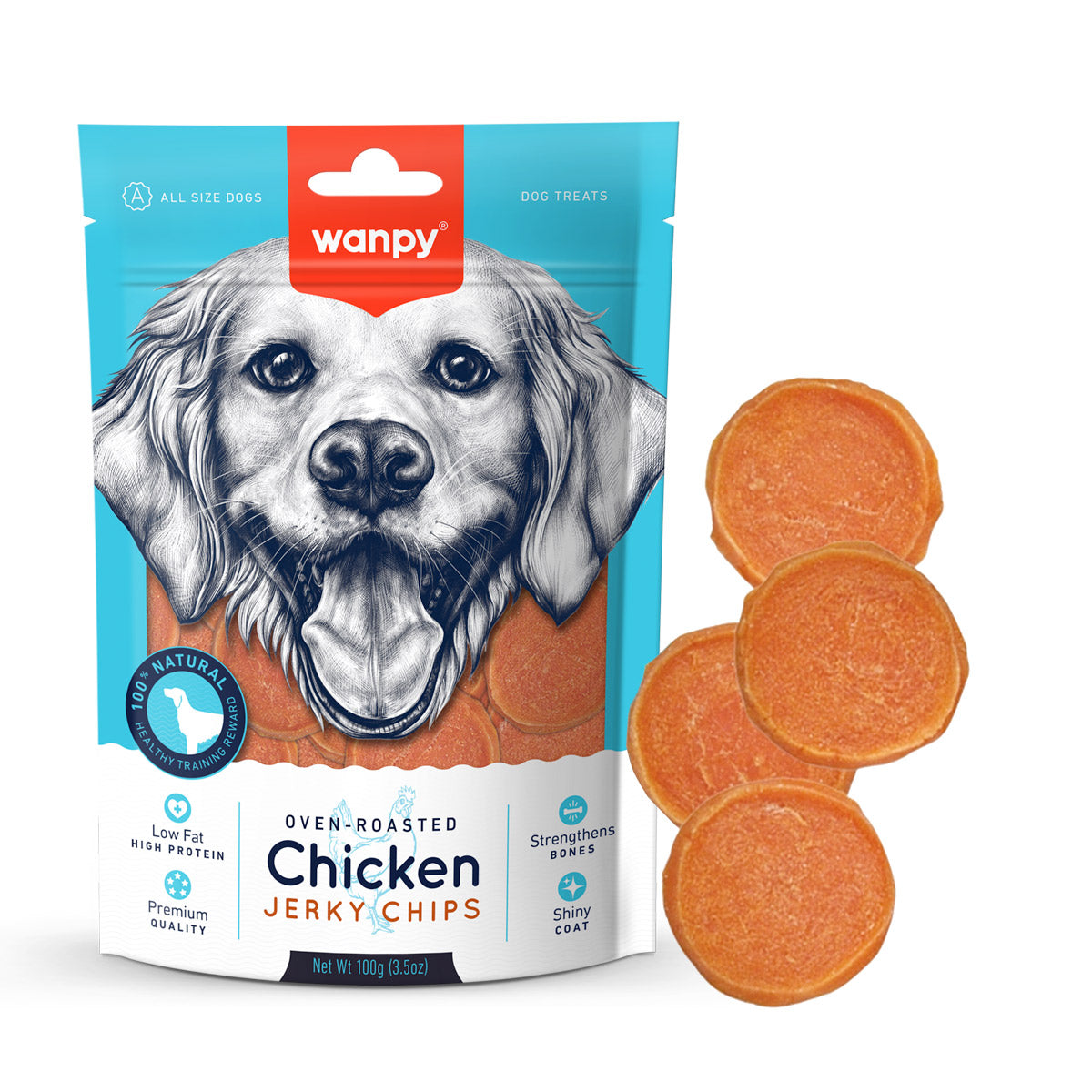 Wanpy Chicken Jerky Chips