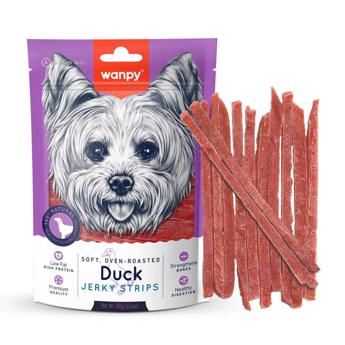 Wanpy Soft Duck Jerky Strips