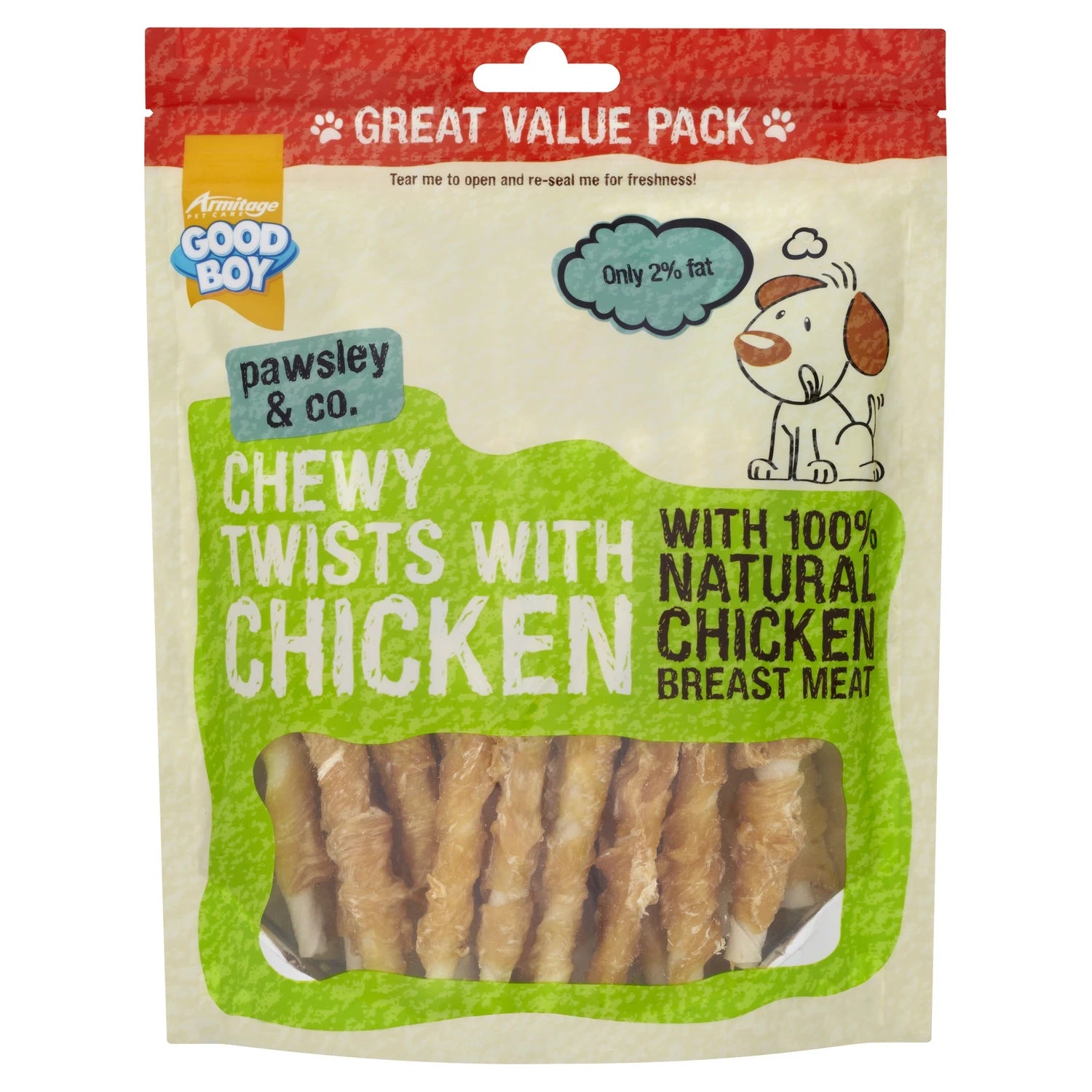 Goodboy Chewy Chicken Twists Value Pack 320 g