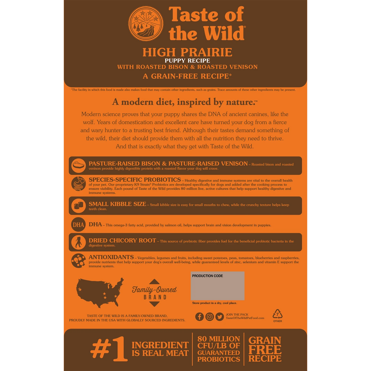 Taste of the Wild High Prairie Puppy Recipe