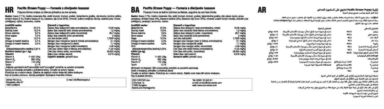 Pacific Stream Puppy Recipe - 2.00kg (4.40 lbs)