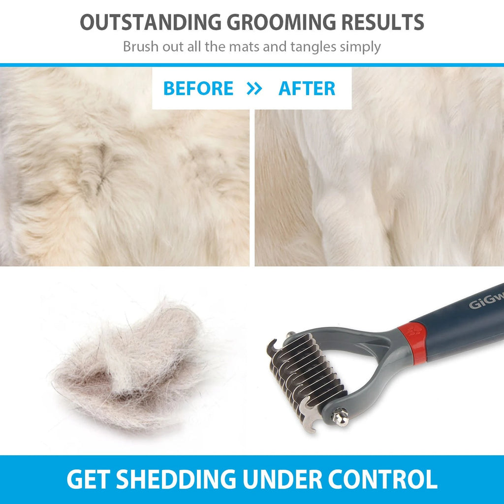 Dual Head Dematting Comb 17 Teeth for Dogs & Cats