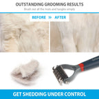 Dual Head Dematting Comb 17 Teeth for Dogs & Cats