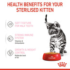 Royal Canin Feline Health Nutrition Kitten Sterilised Jelly (Wet Food - Pouches) 12 x 85 g