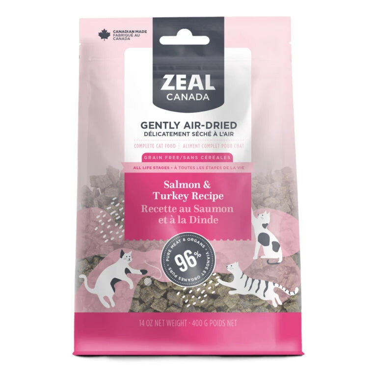 Zeal Gently Air-Dried Salmon and Turkey Recipe for Cats 14oz/