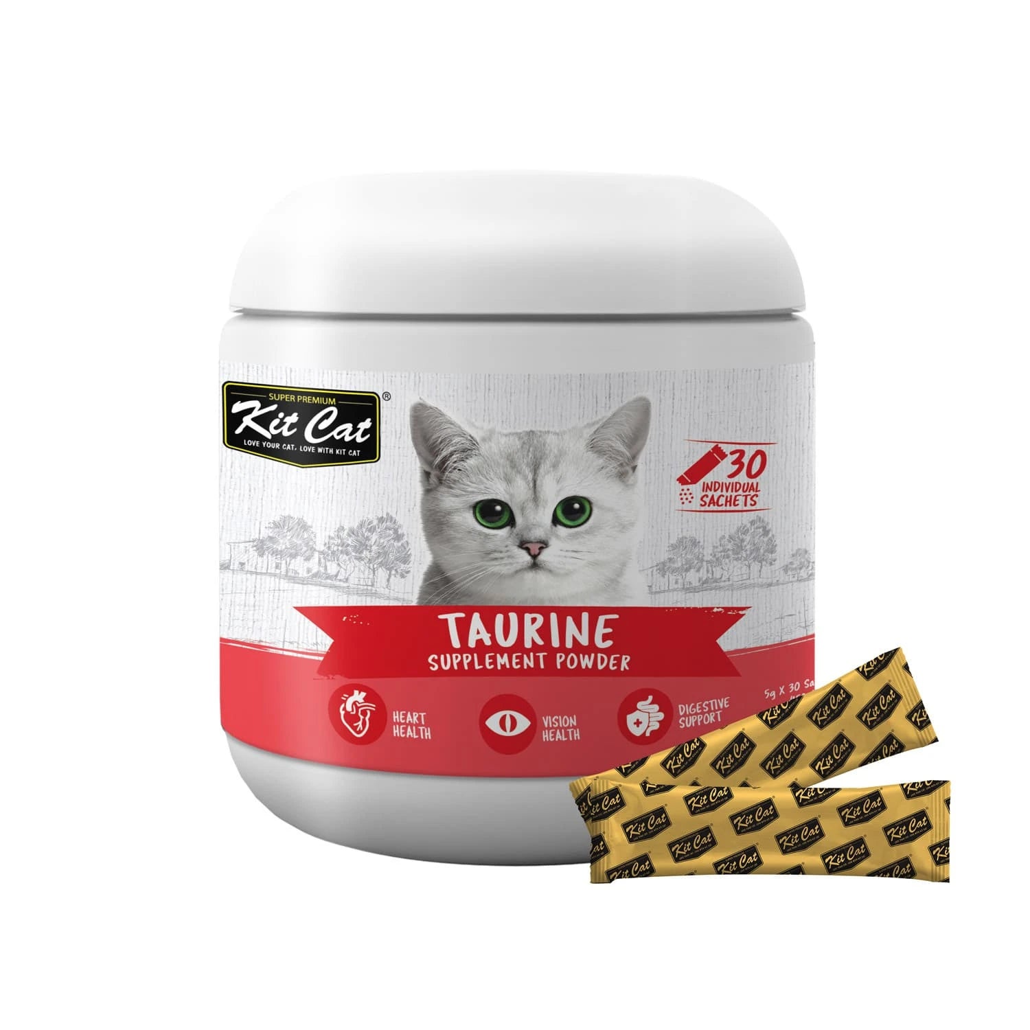 Kit Cat Tear Stain Supplement Powder 150g (5g x 30 Sachets)