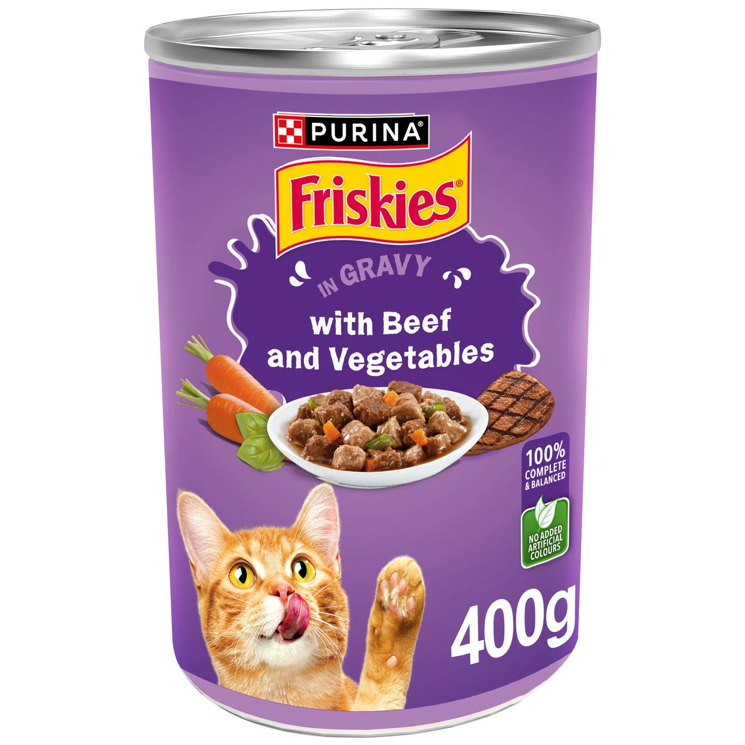 FRISKIES CAT BEEF VEG 400G -CAN