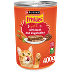FRISKIES CAT BEEF WITH VEG 400G- CAN