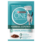 Purina One Hairball Control Wet Food with Chicken in Gravy for Adult Cats (1+ Years)