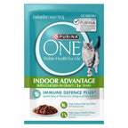 PURINA ONE ADULT INDOOR CHICKEN WET FOOD POUCH (70GX 12)