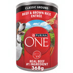PURINA ONE BEEF & BROWN RICE -CAN
