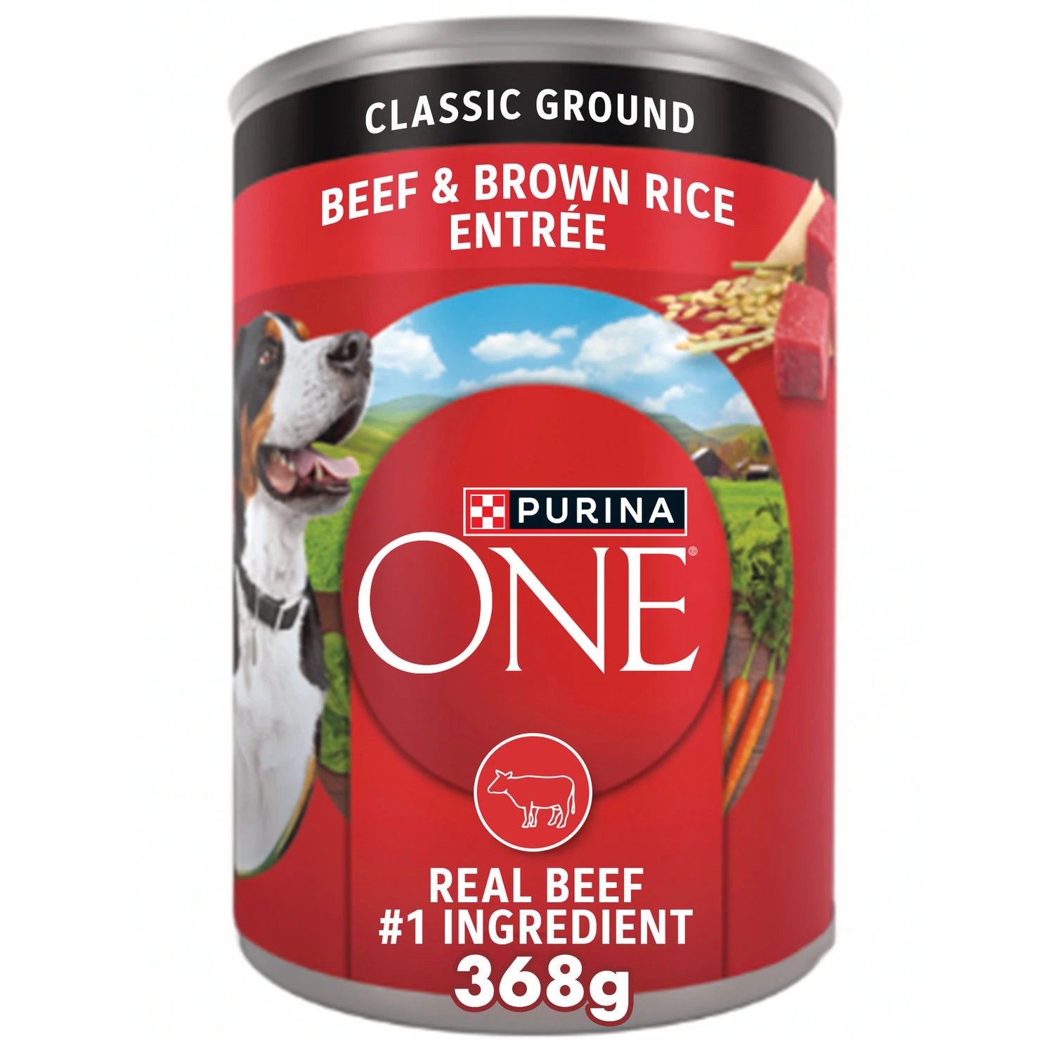 PURINA ONE BEEF & BROWN RICE -CAN