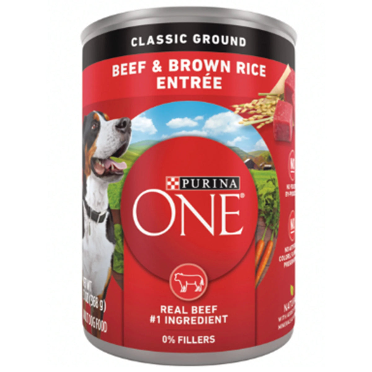 PURINA ONE BEEF & BROWN RICE -CAN