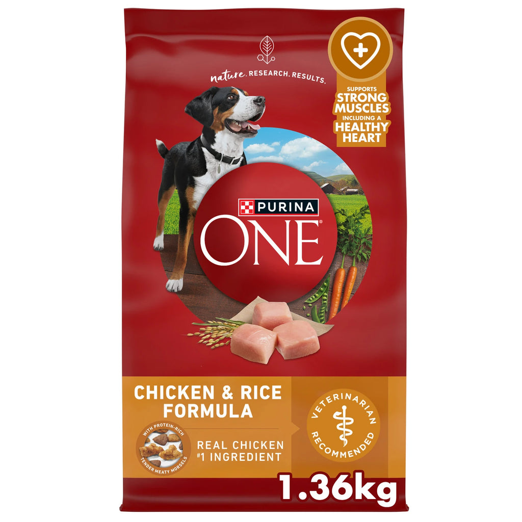 PURINA ONE DOG CHICKEN RICE 4X3LB (Case Pack)