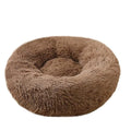Coco Kindi Soft Plush Round Bed-Coffee - 70CM