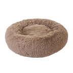 Coco Kindi Soft Plush Round bed-Khaki - 50cm