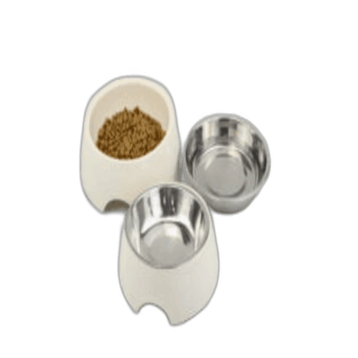 Stainless steel pet bowls, better for water than milk when cats drink