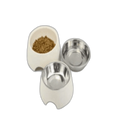 Melamine Yellow Stainless Steel Bowl With Anti- Slip Circle On The Bottom, ,Volume:160 ml, Size:12*12*4.5 Cm