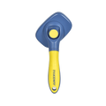 Routable Self Slicker Pet Grooming Brush-19.1x9.6 x5.4 Cm-Blue/Yellow