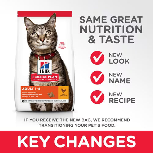 Hill's Science Plan Adult Cat Food wit       h Chicken 3kg Dry