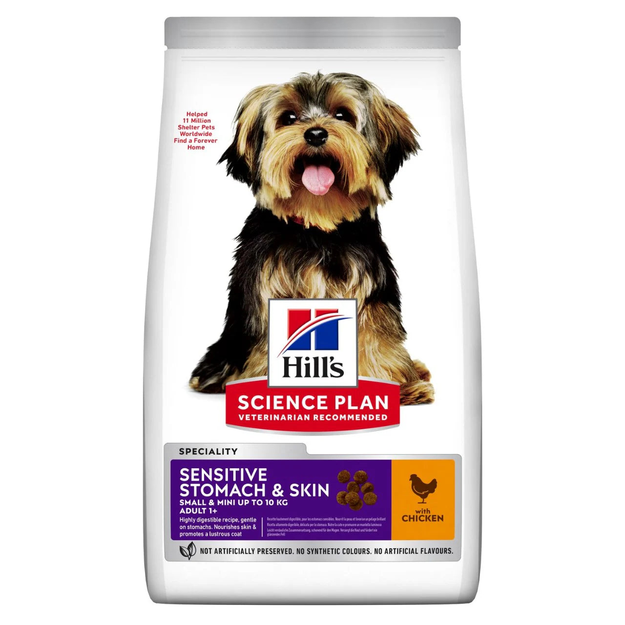 Hill's Science Plan Sensitive Stomach & Skin Small & Mini Adult Dog Food with Chicken 1.5kg Dry