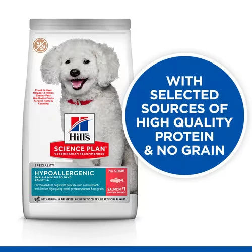 Hill’s Science Plan Hypoallergenic Small & Mini Adult Dry Dog Food With Salmon (1.5KG)