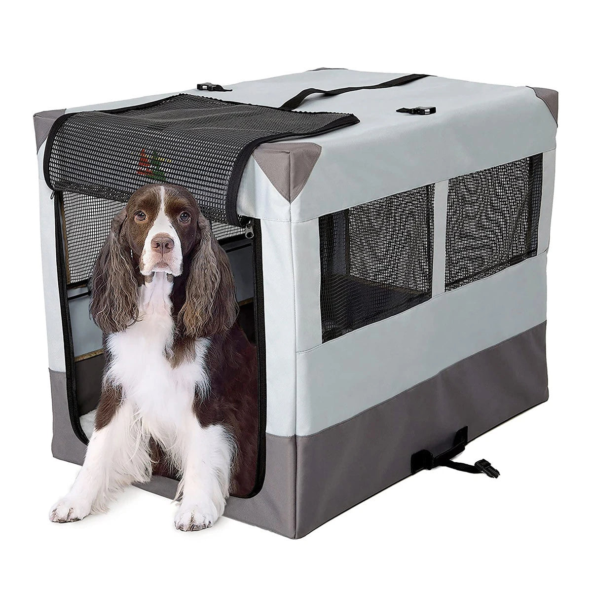 Canine Camper Sportable Tent Dog Crate, 30" L X 21.75" W X 24" H