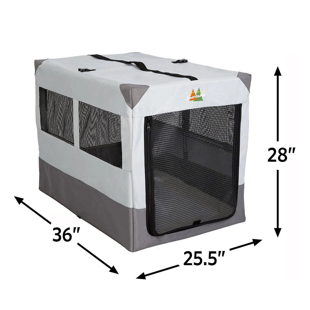 Canine Camper Sportable Tent Dog Crate, 30" L X 21.75" W X 24" H