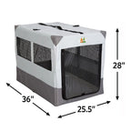 Canine Camper Sportable Tent Dog Crate, 30" L X 21.75" W X 24" H