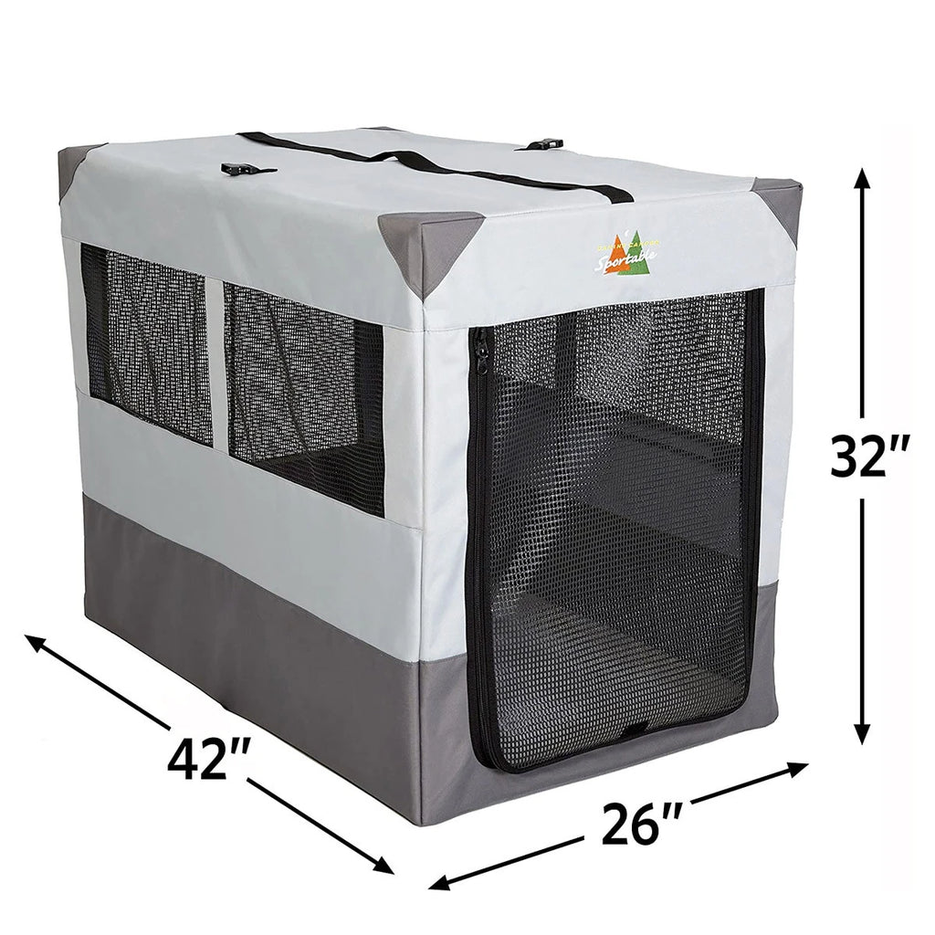 Canine Camper Sportable Tent Dog Crate, 30" L X 21.75" W X 24" H