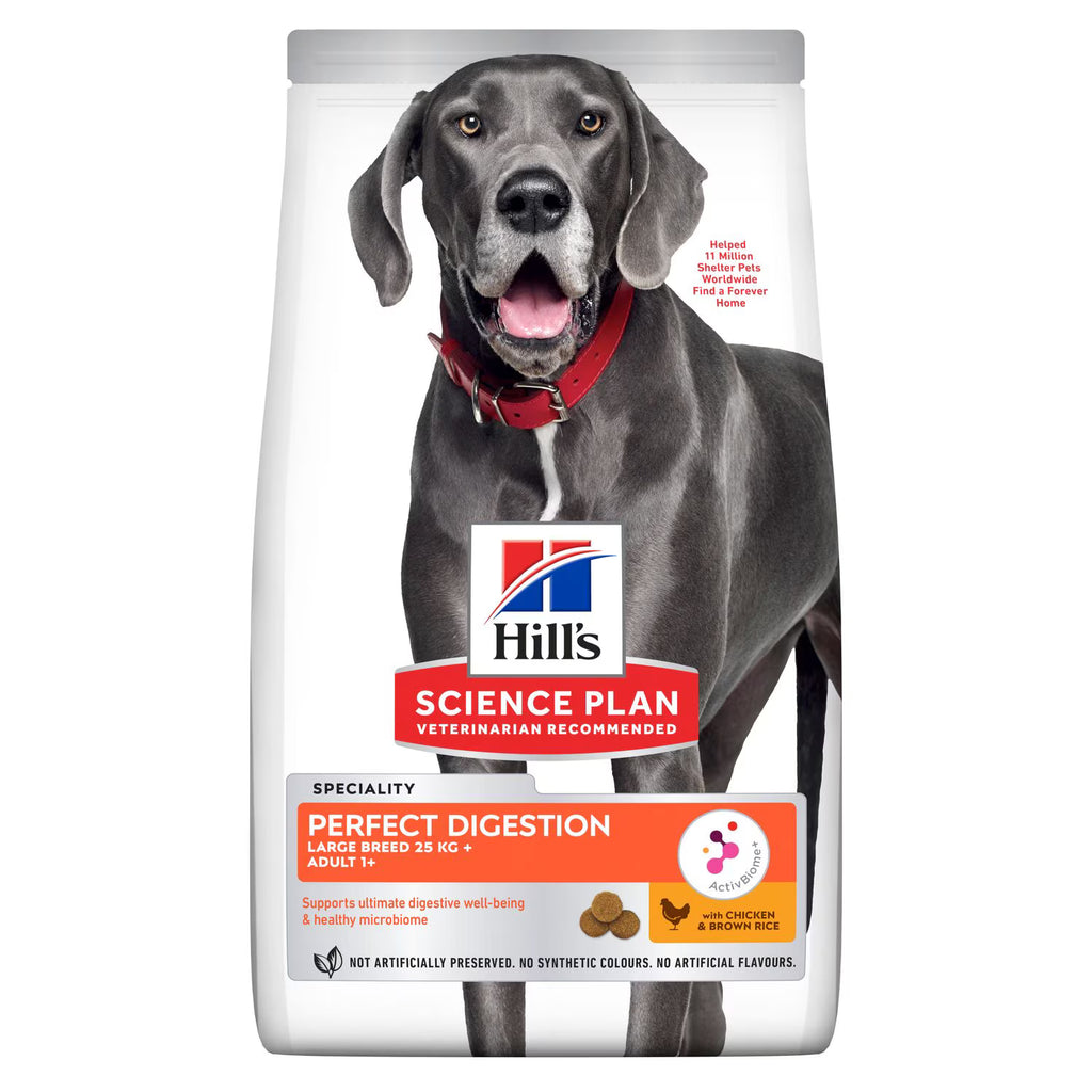 Hill’s Science Plan Perfect Digestion Large Adult 1+ Dog Food with Chicken and Brown Rice