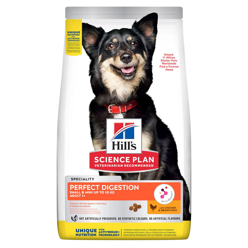 Hill’s Science Plan Perfect Digestion Small & Mini Adult 1+ Dog Food with Chicken & Brown Rice