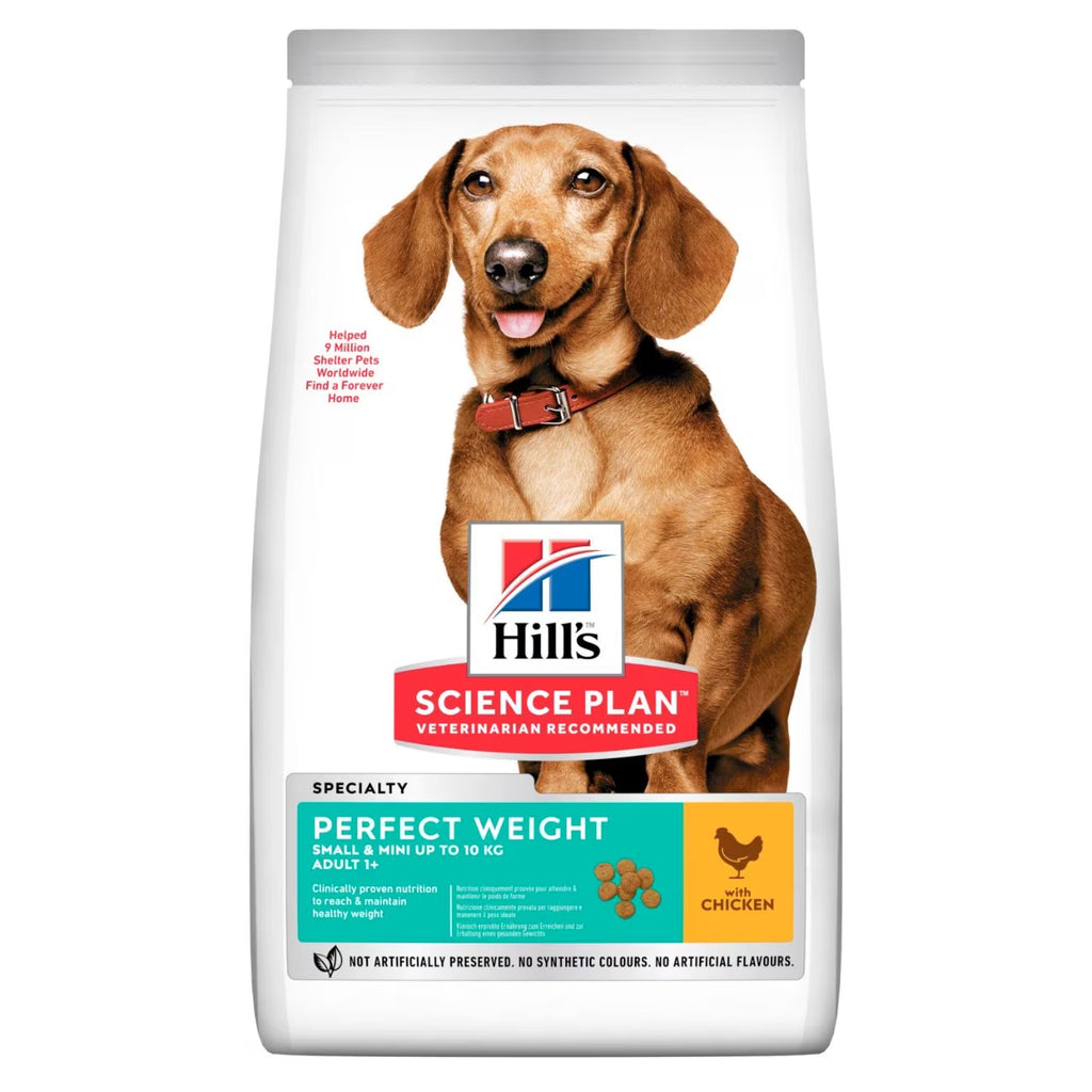 Hill's Science Plan Perfect Weight Small & Mini Adult Dog Food with Chicken